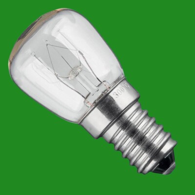 2x 15W Pygmy Oven, Cooker, SES Light Bulbs, E14, 300 Degree Heat Resistant Lamp