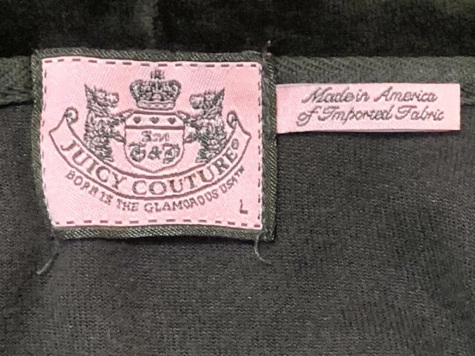 JUICY COUTURE Sweatshirt Size L Large  Womens Hoddie Brown Made in USA  - Image 3 of 4
