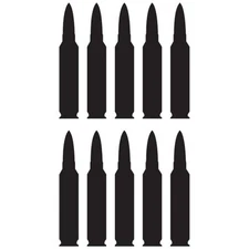 BULLET BULLETS ARMY SPORT WEAPONS DECORATION VINYL DECAL STICKER (B-01)