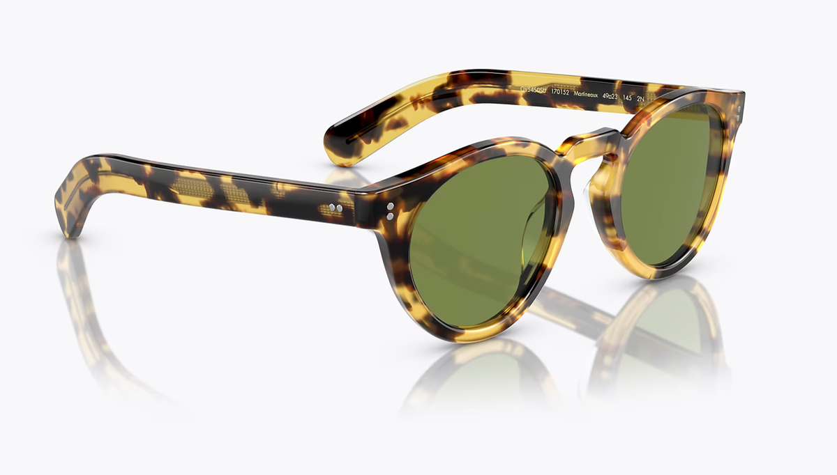 OLIVER PEOPLES Martineaux 49mm OV5450SU in YTB/Green C MSRP$542