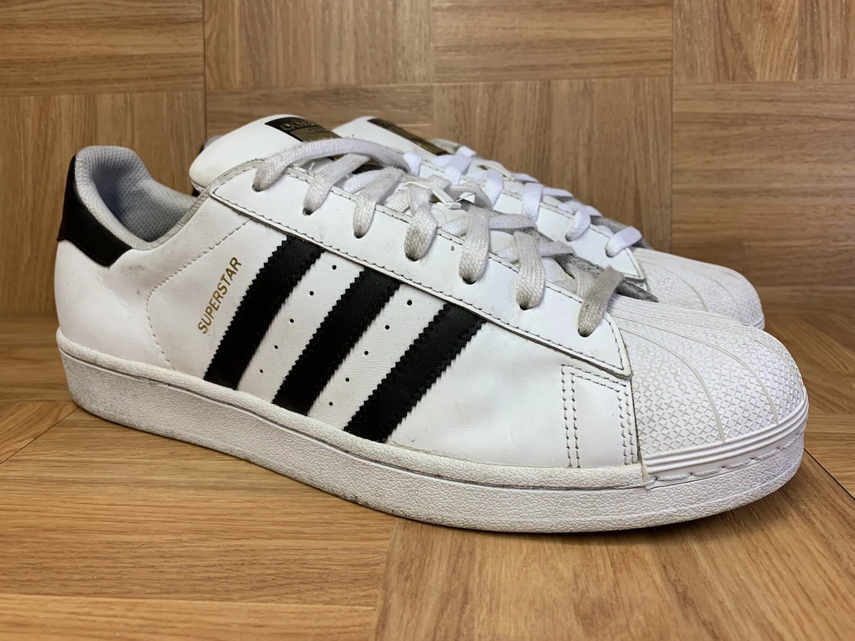 Adidas Superstar Shoes - White/Black - 12