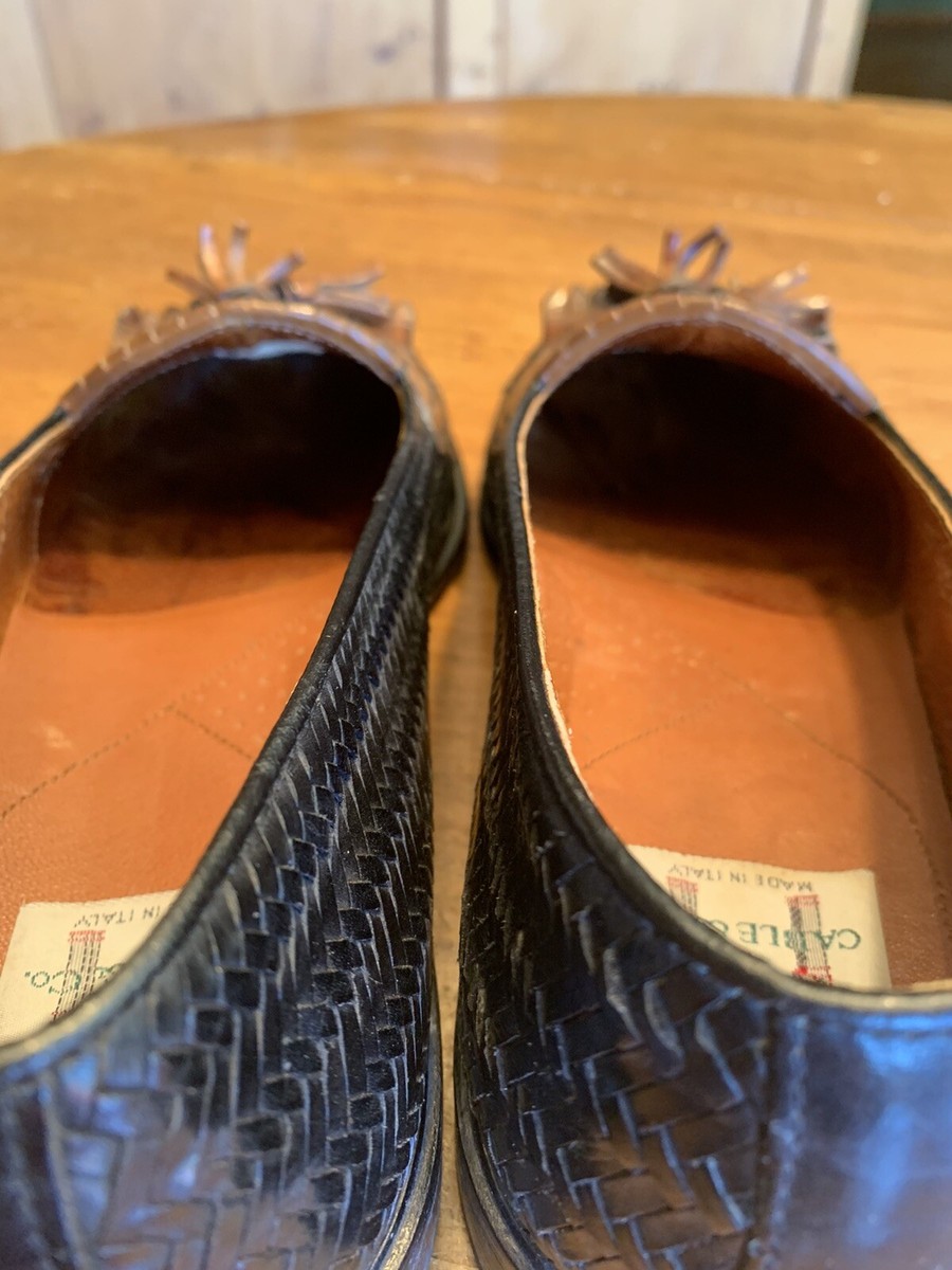 Cable & Co. Woven Black Leather Tan Kiltie And Tassels  display picture 1