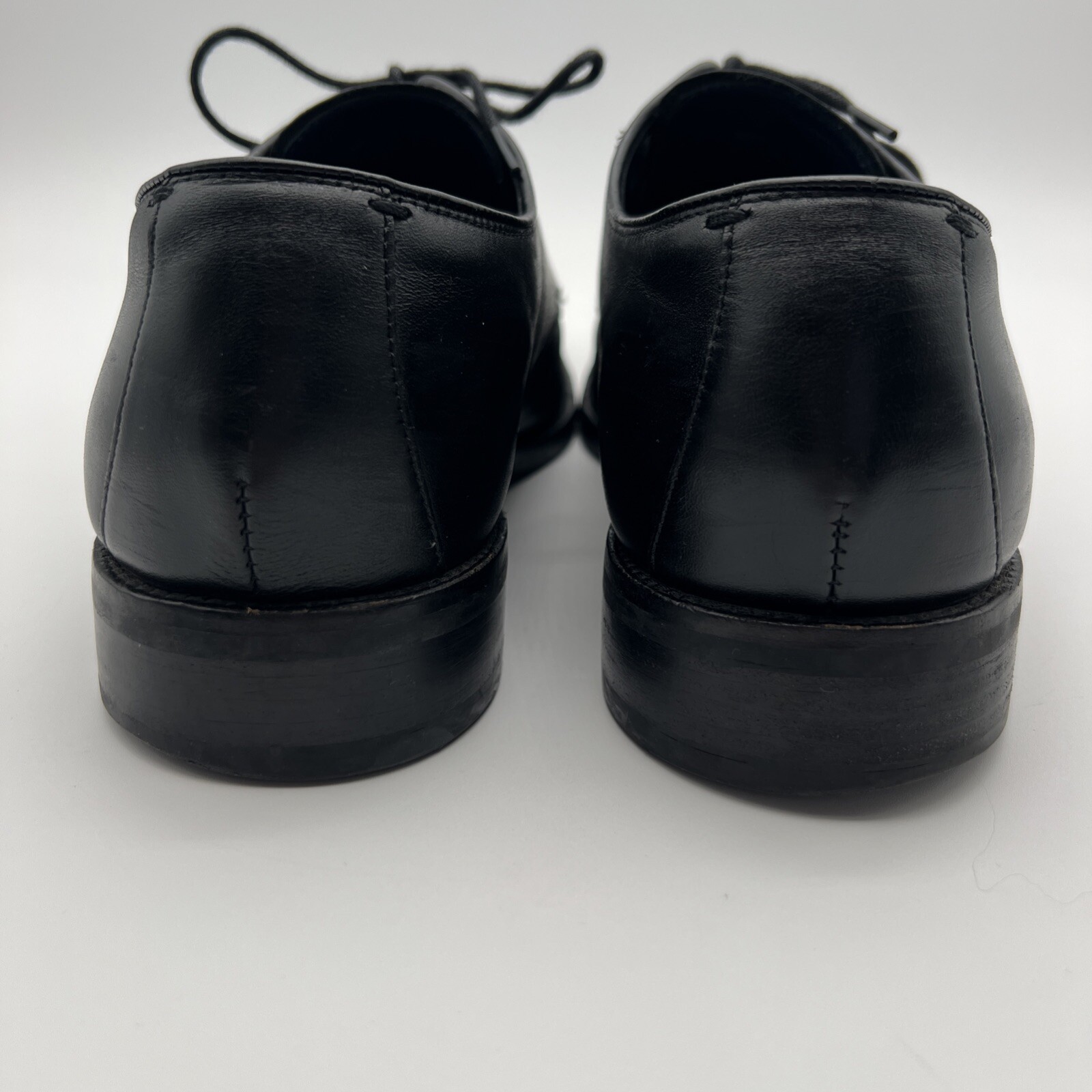 SAOLA Scarpe Oxford Cole Haan da uomo Grand OS taglia 10 1 2M in pelle nera punta divisa C11630