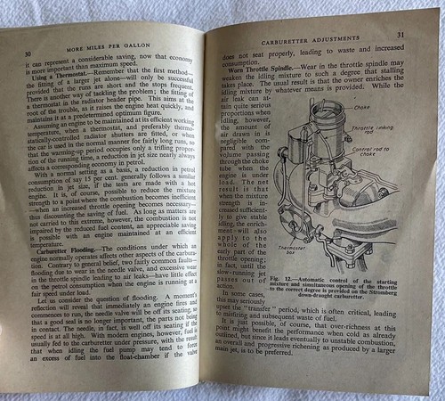 Vintage “More Miles Per Gallon” Reduce Petrol Consumption F.J. Camm, Newnes 1957 - Foto 11 di 24
