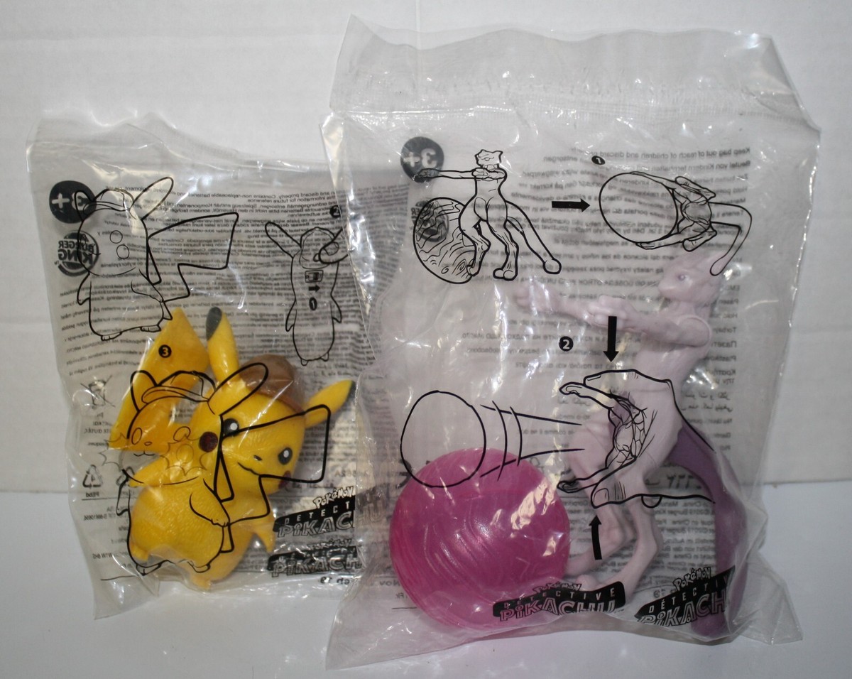 Pokemon Burger King 2019 Toys Pikachu Mewtwo Action Figures