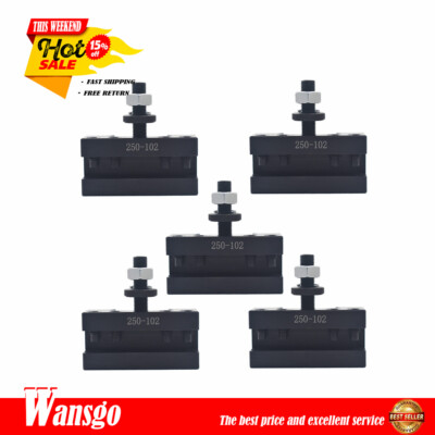 5pcs 4× AXA 2# 250-102 Quick Change Tool Post Boring Turning Holder For 6-12''