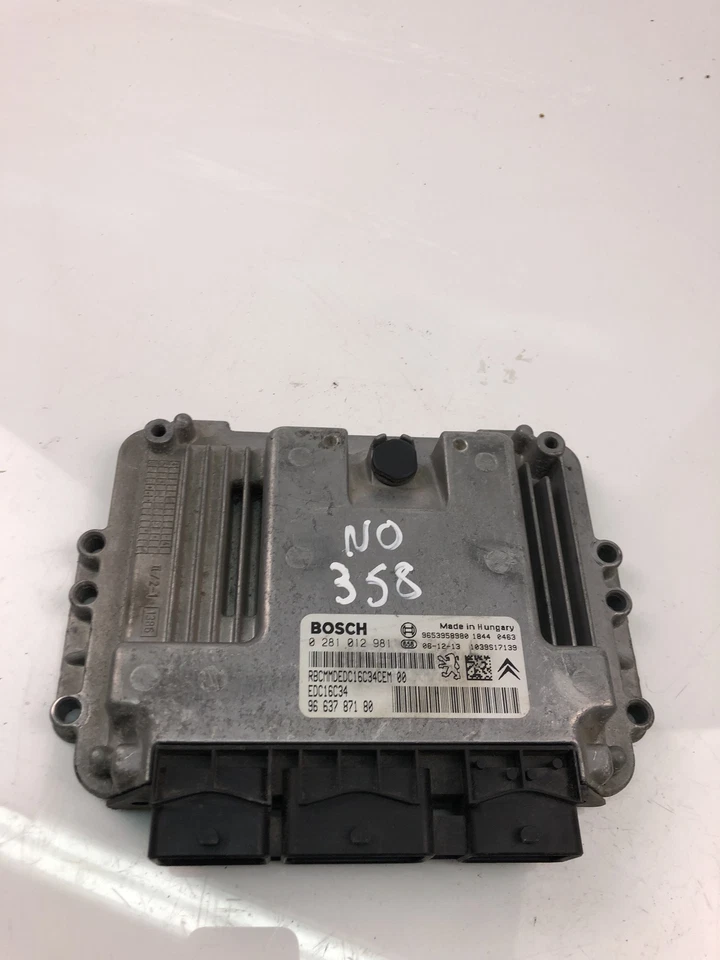 Centralina motore CITROËN C4 Picasso II ECU 9663787180 2014 225472 - Immagine 2 di 4
