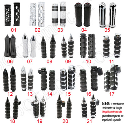 1'' Motorcycle Handlebar Hand Grips for Harley Touring Street Glide Road King
