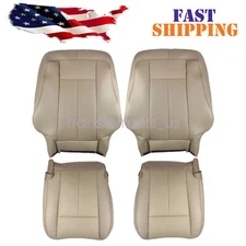 New Both Side Perforated Leather Seat Cover Tan For 2007-2014 Ford Expedition