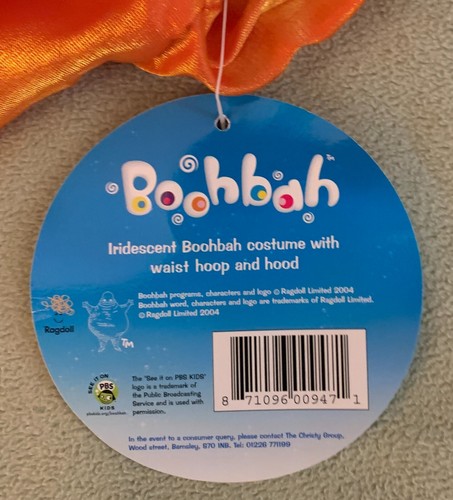 Nuevo con etiquetas Disfraz Iridiscente BOOH-BAH Zingbah Vintage con Aro en la Cintura y Capucha Edad 3-4 - Imagen 7 de 7