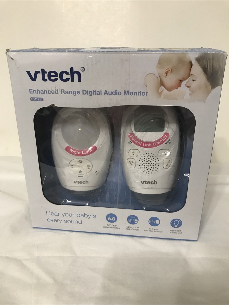 VTech DM1211 Enhanced Range Digital Audio Baby Monitor W/ DECT Two Way