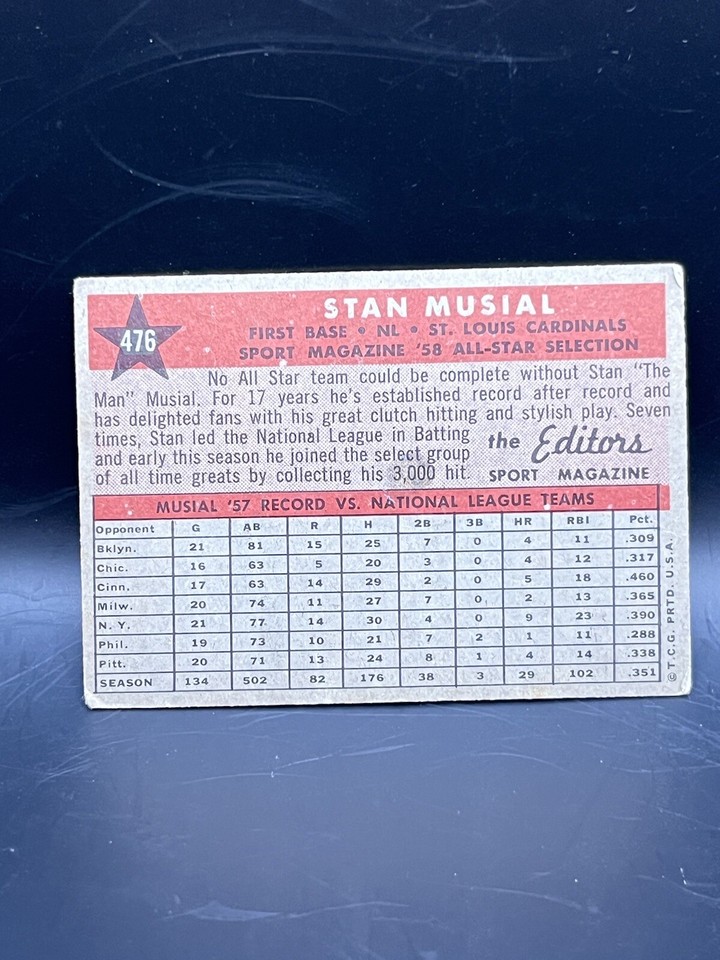 Baseball Cards Autographed Cards Stan Musial Louis Cardinals