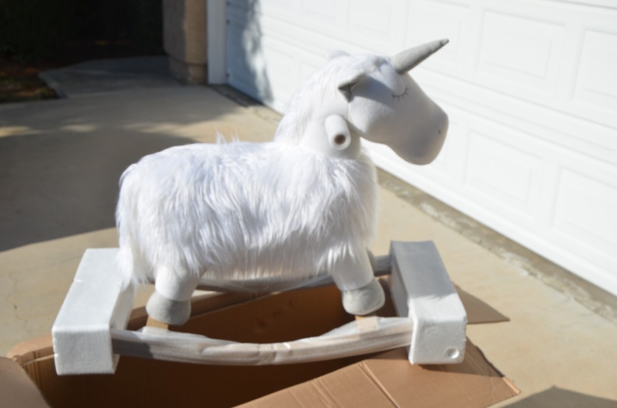 Wooly Plush Unicorn Animal Rocker- NIB RHBaby Child-- Still