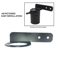 Universal 2 & 3 Port Oil Catch Can Aluminum Bracket Engine Mounting 