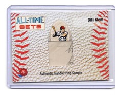 2025 HA All-Time Sets Bill Klem Authentic Handwriting Sample Relic /90