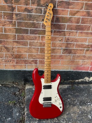 1981 Fender Bullet H-2 Guitar Dakota Red w/a maple neck w/a pair