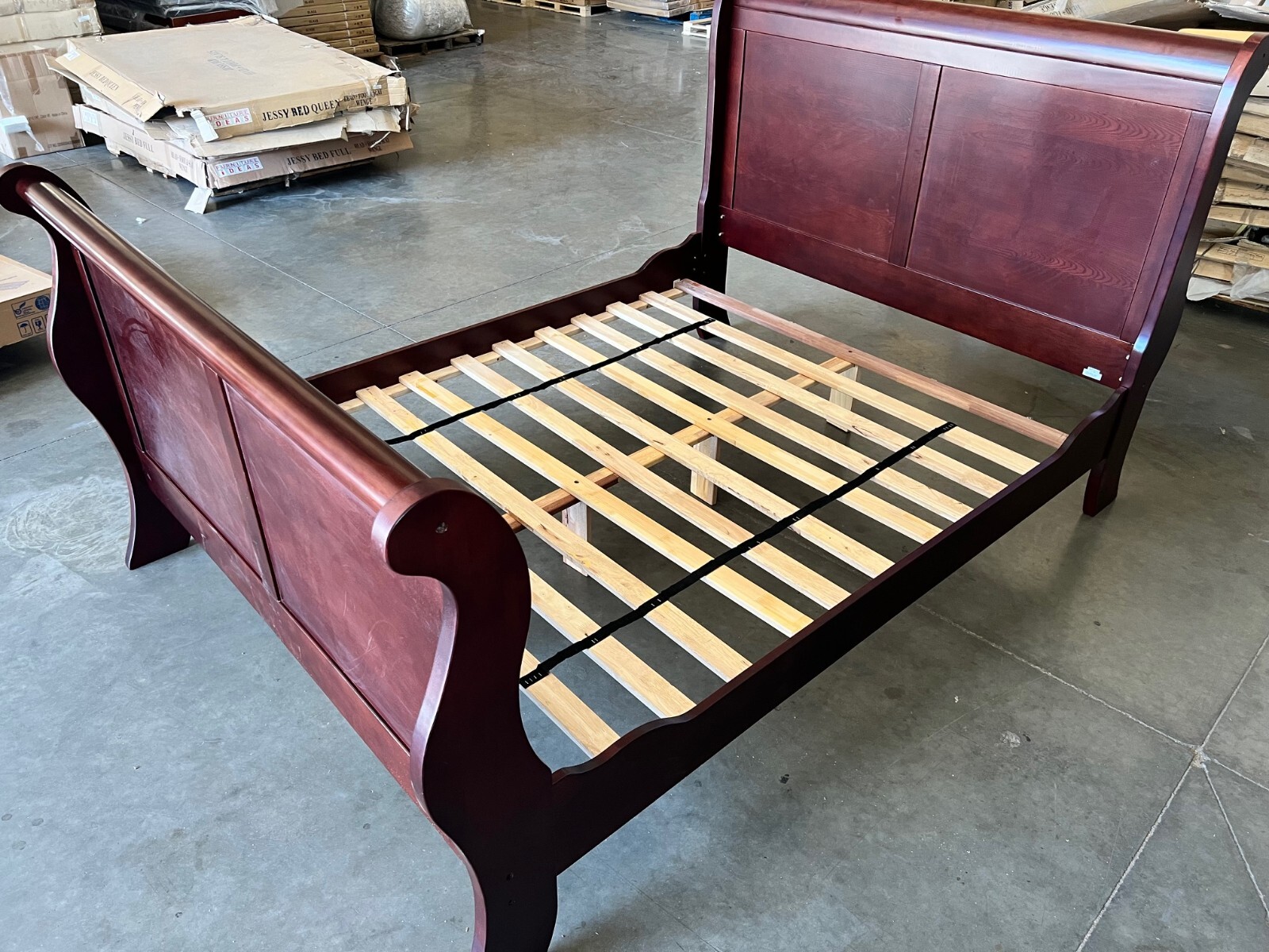 Solid Wood Slats Martini Cherry Color