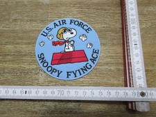 Patch US Air Force Army Flying Ace Snoopy USAAF Pilot WW2 Aufn&auml;her Flight Jacket