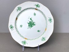 Herend "Chinese Bouquet" Apponyi Green serving platter /chop plate, 157/AV, mint