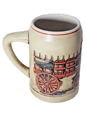 Vintage 1991 Anheuser Busch Budweiser Clydesdales Training Hitch Ceramarte Stein