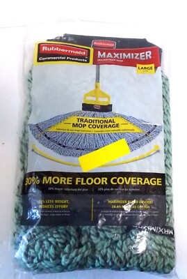 Rubbermaid Maximizer Microfiber Mop Head Large - 30% More Floor Coverage - New