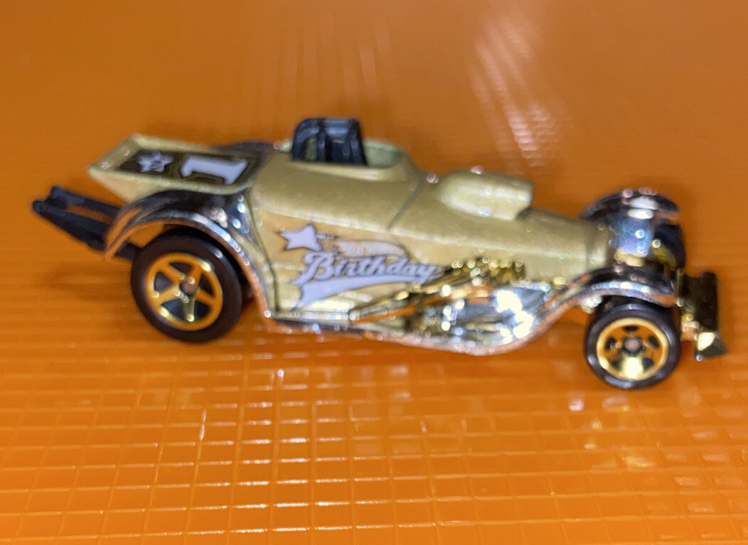 Vintage 1997 Hot Wheels Super Comp Dragster Happy Birthday