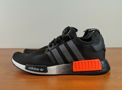 nmd black solar orange