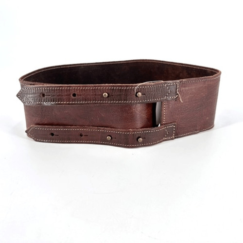 NWT Motif 56 Women's Wide Genuine Leather Belt Chocolate Size Large