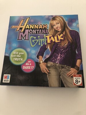 Hanna Montana Girl Talk Game  Milton Bradley Disney Truth Dare Complete