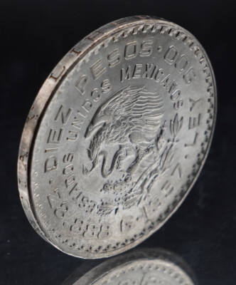 1957年 メキシコ 10ペソ 銀貨 10 Pesos (Constitution) - Mexico – Numista