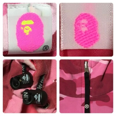 NIGO アベイシングエイプ　ピンク　マルチカモ　スウェット BAPE Reversible Pink camo hoodie jacket a bathing ape NIGO Size