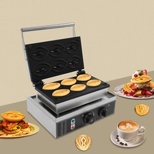 Electric Waffle Maker 6PCS Abalone Shaped Waffle Maker Commercial Waffle Machine