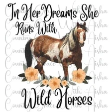 Sublimation Transfer Wild Horses Ready To Press Heat Transfer