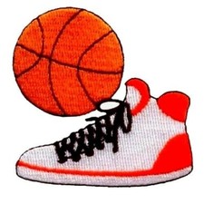 Sports iron on patch applique 2  W X 2  H.