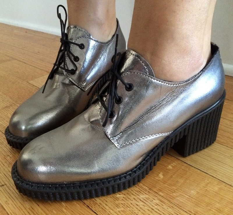 dakota ziggy stardust 935 silver platform rocky horror disco US 7.5 UK 38 glam
