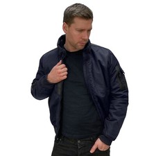 Mens Bomber Jacket MA2 Pilot Military Army Flight Biker Security Combat Coat MA1