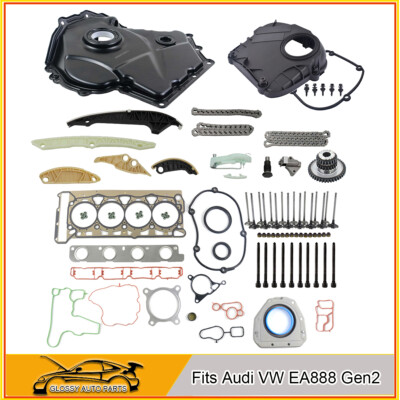 Engine Timing Chain Cover Repair Kit Fits Audi VW 1.8L 2.0L TFSI Jetta A4 EA888