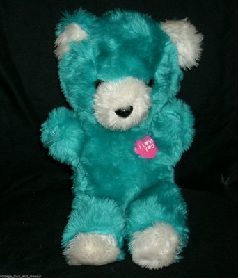 vintage blue teddy bear