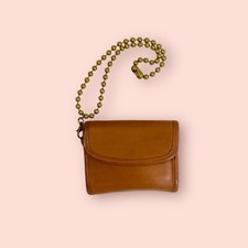 COACH Vintage British Tan Luxury Leather Multifunction Wristlet Wallet 7219 READ