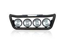 Grill Lichtleiste Schwarz + Seite LED + Flecken FüR DAF LF Pre 2014 Edelstahl