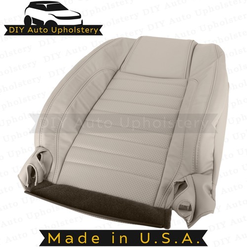 2010-2014 For Ford Mustang GT Passenger Top/Bottom Leather Seat Covers Tan - Picture 4 of 17