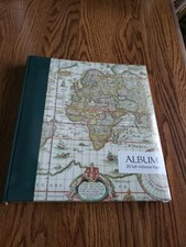 Vacation Travel Scrapbook Album 20 Self-Adhesive Pages World Map 12"x 10.75" New
