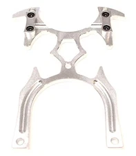 1PC CNC Metal RC Radio Transmitter Stand (Q X7), Silver (US SELLER/SHIP)