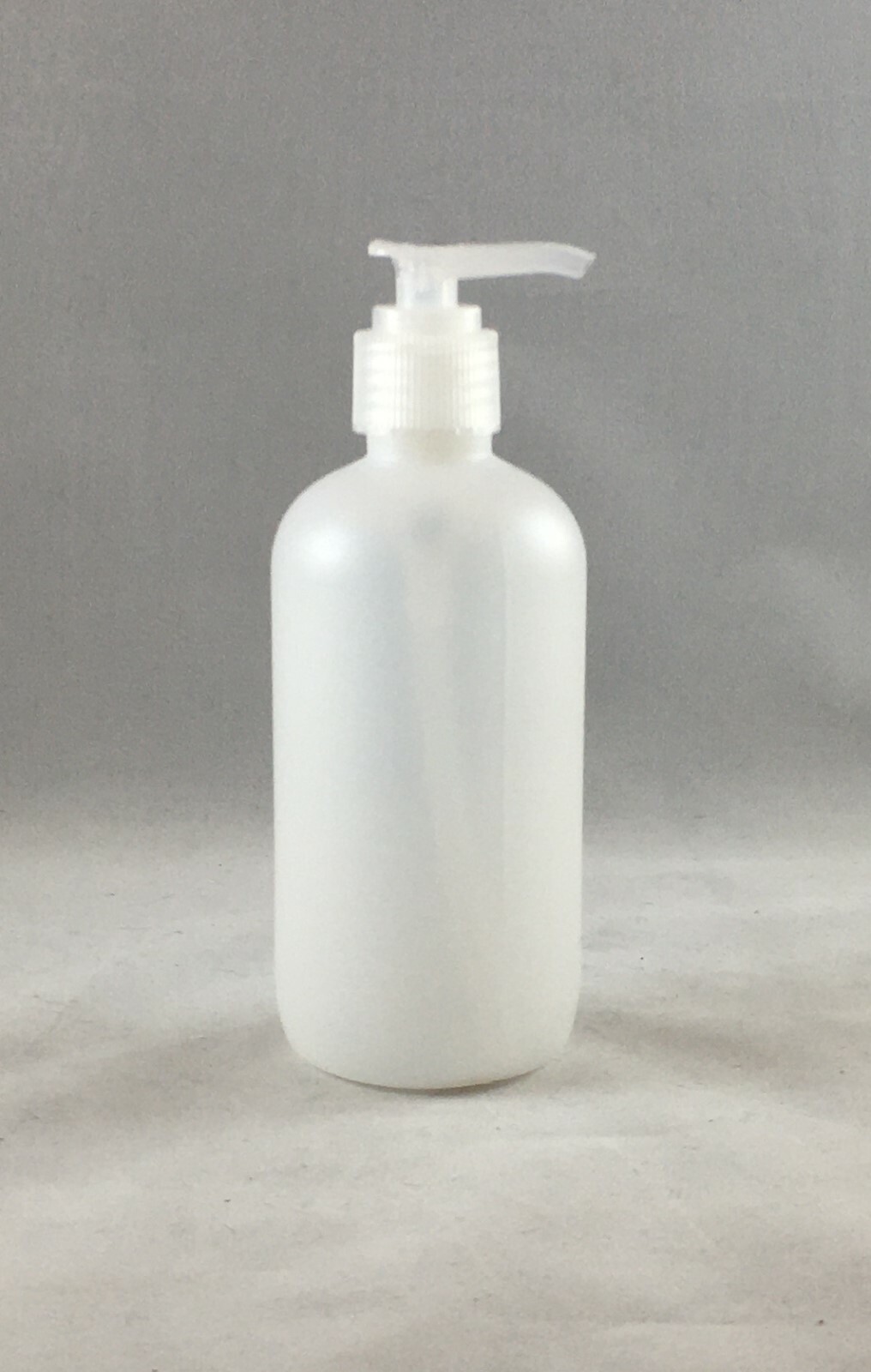 Lot 6 Clear HDPE 8 oz Plastic Dispensing Bottle with Natural