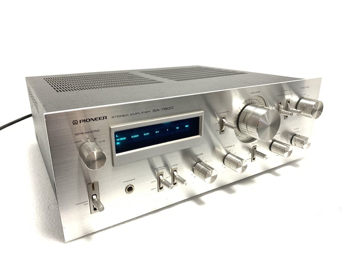 PIONEER SA-7800 Stereo Amplifier 130 Watts RMS Blue Line PIONEER SA-7800 Stereo Amplifier 130 Watts RMS Blue Line