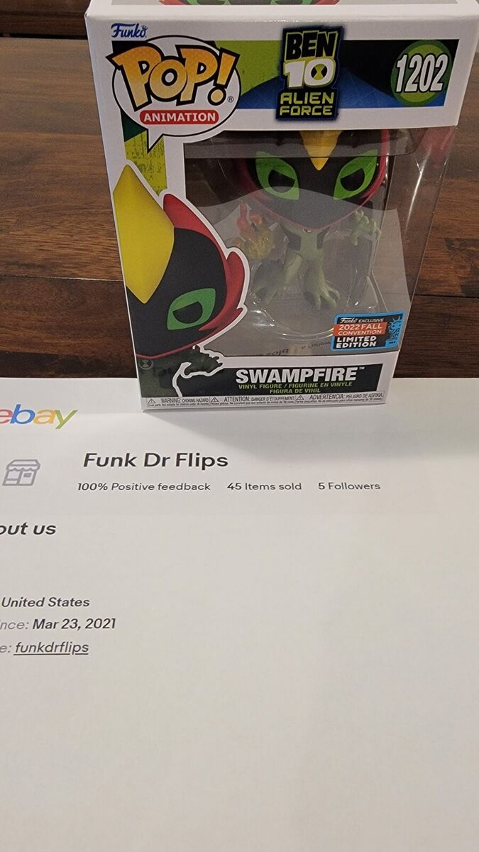 Funko Pop! Animation Ben 10 Alien Force Swampfire 2022 NYCC