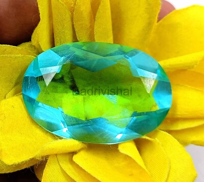 Best Offer Certified Oval Shape Blue Topaz 116.00 Ct Transparent Loose Gems 4JAR