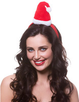 Velour Santa Hut Auf Stirnband Erwachsene Weihnachtsfeier KostüM ZubehöR