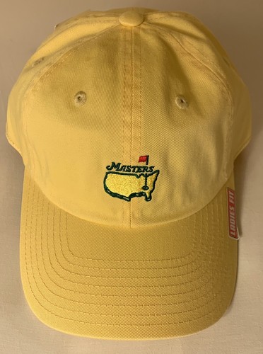 Masters golf Hat yellow ladies fit 