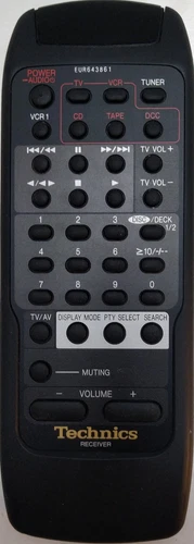 Technics EUR643861, Original Receiver - Remote Control (Fernbedienung) Genuine